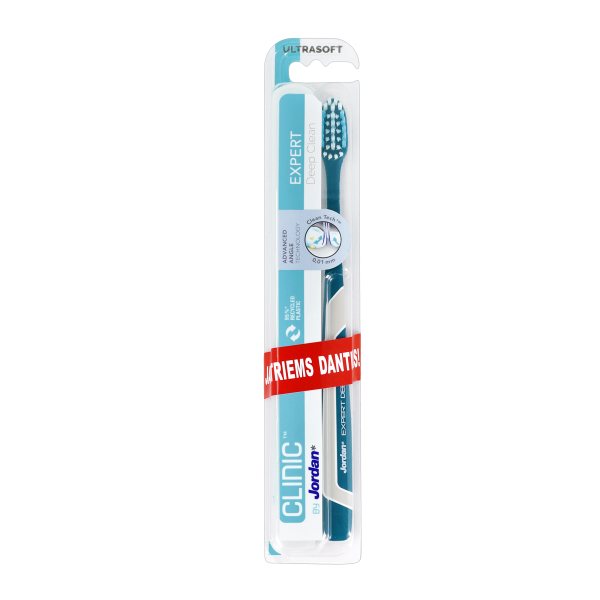 Jordan CLINIC dantų šepetėlis, labai minkštas EXPERT DEEP CLEAN N1