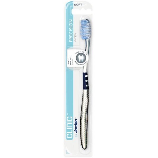 Jordan CLINIC dantų šepetėlis, minkštas PRECISION WHITE N1