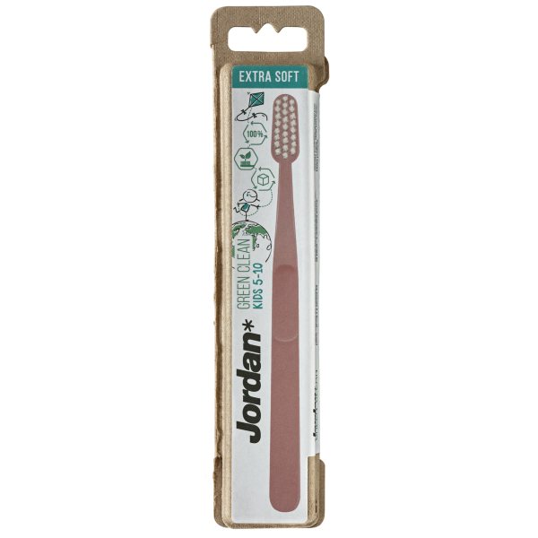 JORDAN dantų šepetėlis GREEN CLEAN, 5-. vaikams, 1 vnt., 10 m