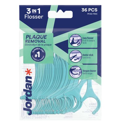 JORDAN FLOSSER 3 - IN - 1, dantų siūlas, 36 vnt