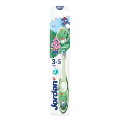JORDAN SOFT STEP 2, dantų šepetėlis vaikams, 3, 5 m