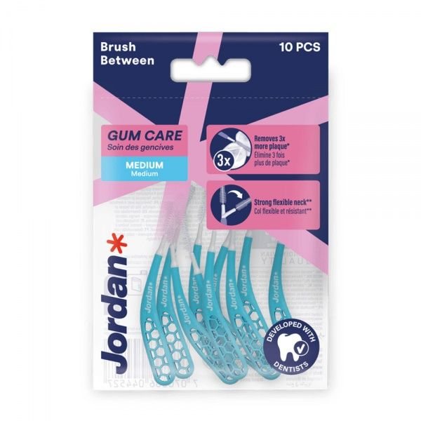 JORDAN tarpdančių šepetėliai BRUSH BETWEEN, M dydis, 10 vnt