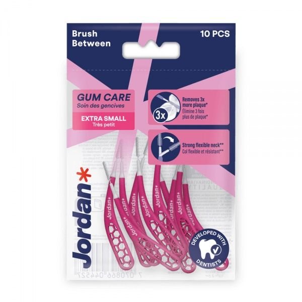 JORDAN tarpdančių šepetėliai BRUSH BETWEEN, XS dydis, 10 vnt