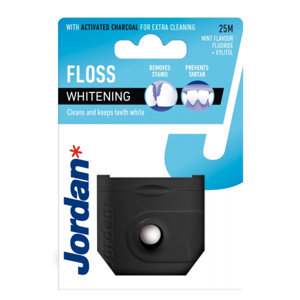 JORDAN tarpdančių siūlas su anglimi T.S. WHITENING, ., 25 m