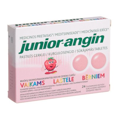 JUNIOR - ANGIN, 24 pastilės