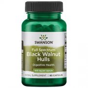 Juodasis Riešutmedis SWANSON BLACK WALNUT, 60 kapsulių