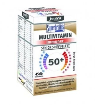 JUTAVIT Multivitamin Immuner Senior 50+ su laktobacilomis plėvele dengtos tabletės N45