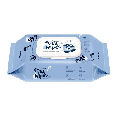 K-MOM 99.9% Pure Aqua Wipes drėgnos servetėlės, N60
