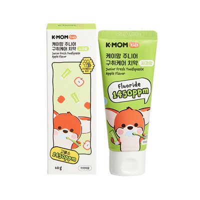K-MOM dantų pasta su fluoru 1450 ppm, obuolių skonio, ., 60 g