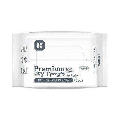 K-MOM PREMIUM klasės Sausos Servetėlės, Viskozė, 15 vnt