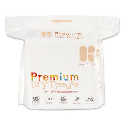 K-MOM PREMIUM klasės Sausos Servetėlės, Viskozė, 160 vnt