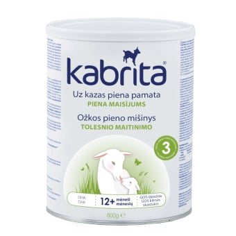 KABRITA 3 ožkos pieno mišinys/gėrimas, nuo 12 mėn., 800 g