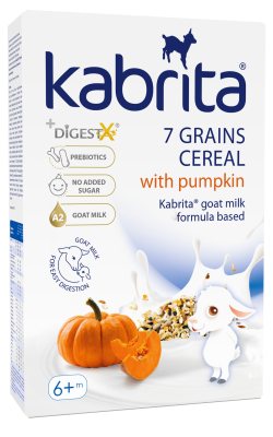 KABRITA greitai ištirpinama daugiagrūdė košė su moliūgais, nuo 6 mėn., 180 g