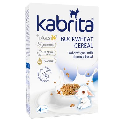 Kabrita® grikių košė, pagaminta su ožkos pieno mišiniu, kūdikiams nuo 4 mėn., 180 g