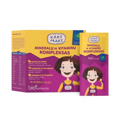 KAKĖ MAKĖ Mineralų ir Vitaminų kompleksas paketėliai N28