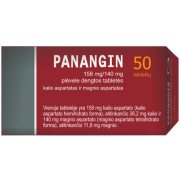 Kalis ir magnis PANANGIN 158mg/140mg, 50 tabl.