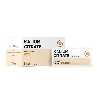 Kalium citrate pakeliai N50, 2.9 g
