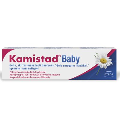 KAMISTAD BABY, gelis masažuoti dantenoms, 1 vnt., 20 ml