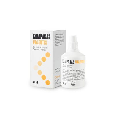 Kamparas Valentis 100 mg/ml odos tirpalas, 40 ml