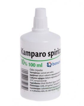 KAMPARO Spiritas 10% tirpalas, 100 ml