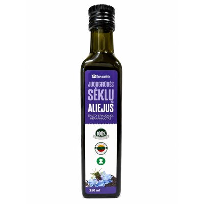 KANAPŪKIS Juodgrūdės aliejus, 250 ml