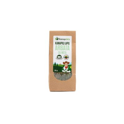 KANAPŪKIS Kanapių lapų arbata su mėta ., 20 g