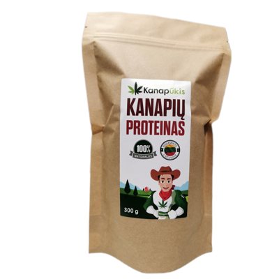 KANAPŪKIS Kanapių proteinas - baltymai ., 300 g