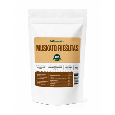 KANAPŪKIS Muskato riešutas ., 100 g