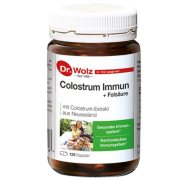 Karvių priešpienio kapsulės su folio rūgštimi DR. WOLZ COLOSTRUM IMMUN, 125 vnt