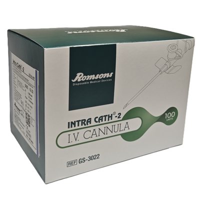 Kateteris, intr.su adata, mėlynas, 100 vnt., 22 g