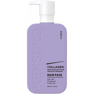Kensuko Kaukė Collagen Hair Pack KEN196510, ploniems, trapiems plaukams, 400 ml