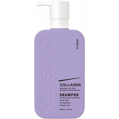 Kensuko Šampūnas Collagen KEN196509, ploniems, trapiems plaukams, 400 ml