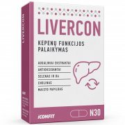 Kepenų funkcijos palaikymas ICONFIT LIVERCON, 30 kaps.