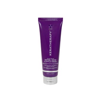 KERATHERAPY formuojantis žvilgesio suteikiantis plaukų priežiūros kremas Define, Shine & Style, 125 ml