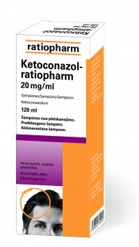 KETOCONAZOL-ratiopharm 20 mg/ml šampūnas, 120 ml