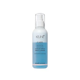 KEUNE dvifazis nenuplaunamas kondicionierius plaukams, su keratinu, KERATIN SMOOTH, 200 ml