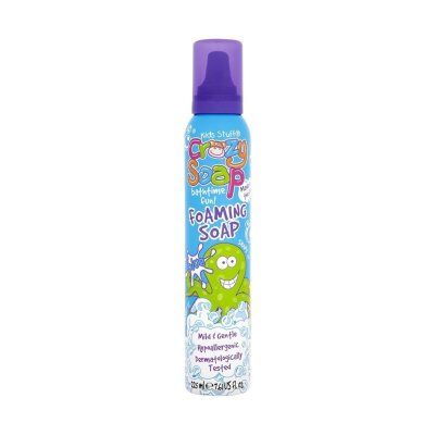 KIDS STUFF putos mėlynos žaidimams vonioje CRAZY FOAM BLUE SOAP, 225 ml