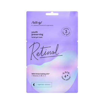KILIG gelinė veido kaukė su retinoliu RETINOL, 21 ml, 3 x 7 ml