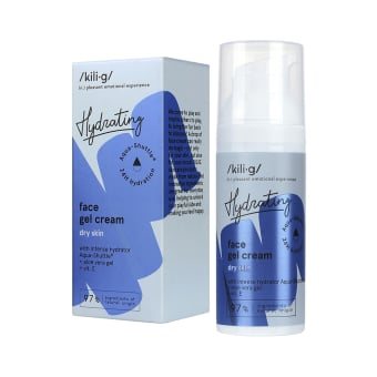 KILIG intensyviai drėkinantis gelinis kremas sausai veido odai HYDRATING, 50 ml