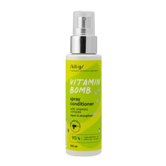 KILIG plaukus stiprinantis purškiamas kondicionierius su vitaminų kompleksu VITAMIN BOMB, 100 ml