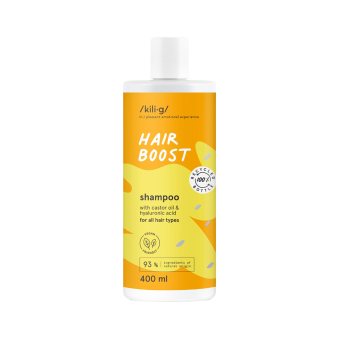 KILIG šampūnas su ricinos aliejumi HAIR BOOST, 400 ml