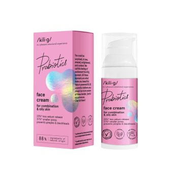 KILIG veido kremas mišriai ir riebiai odai PROBIOTICS, 50 ml
