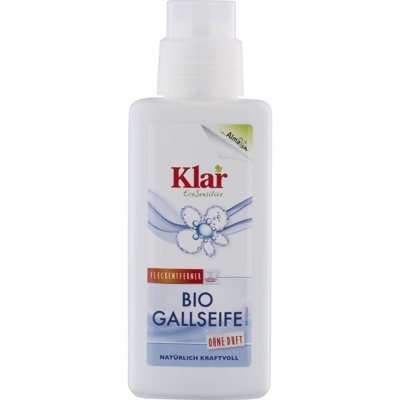 Klar EcoSensitive Muilas dėmių šalinimui su tulžimi (bekvapis, natūralus, su šepetėliu), 250 ml