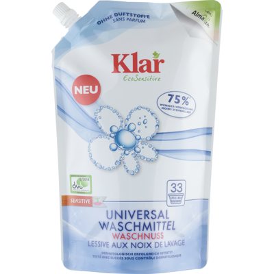 Klar EcoSensitive Universalus skalbiklis (su natūraliu minkštinančiu efektu), 1.5 l