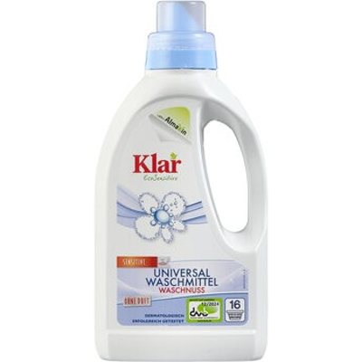 Klar EcoSensitive Universalus skalbiklis (su natūraliu minkštinančiu efektu), 750 ml
