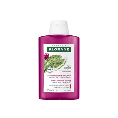 KLORANE 72 VAL. DRĖKINANTIS IR BLIZGESĮ suteikiantis apsauginis ŠAMPŪNAS SU OPUNTIJA (Prickly Pear), 200 ml