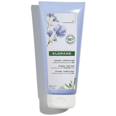 KLORANE, balzamas ploniems plaukams su sėjamųjų linų ekstraktu, 200 ml