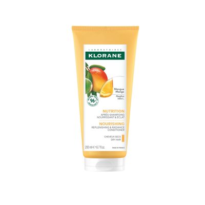 KLORANE, balzamas su mango sviestu sausiems plaukams, 200 ml