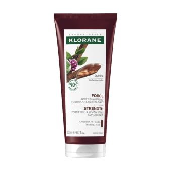 KLORANE kondicionierius slenkantiems plaukams su chininu ir vitaminu B Quinine, 200 ml