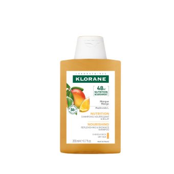 KLORANE maitinamasis šampūnas sausiems plaukams su mango sviestu, 100 ml